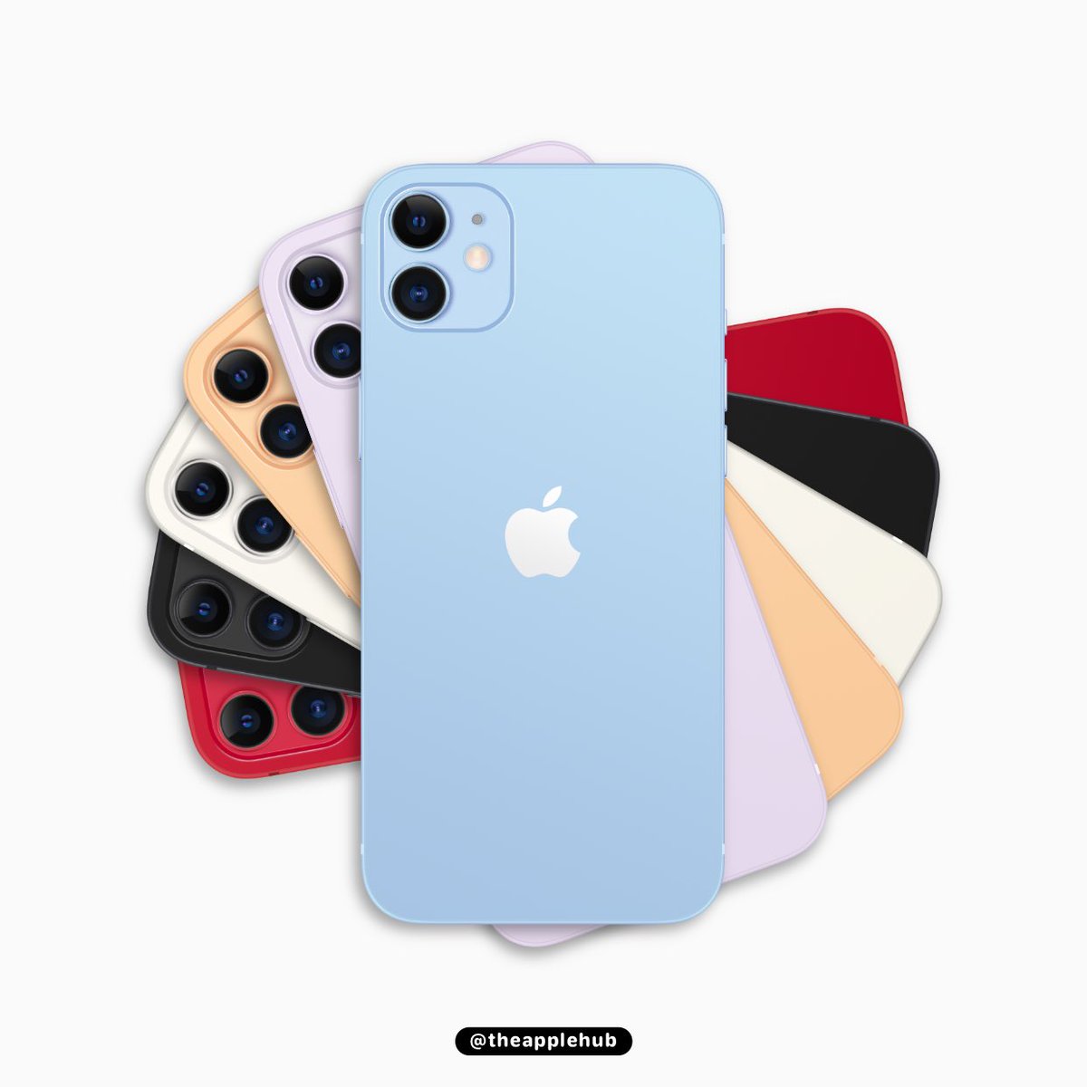 theapplehub's tweet image. These could be the new iPhone 12 colors. Which one would you get?