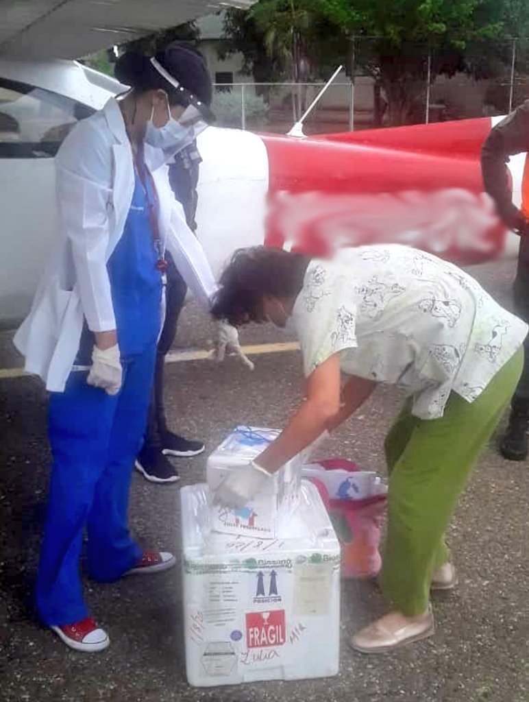inac_ve's tweet photo. #2Ago || En el marco de la batalla contra el Covid-19 que adelanta el Ejecutivo, el #INAC, a través del CIAC traslada muestras biomédicas desde el estado Zulia. 

#AtenciónYSaludParaTodos https://t.co/6UhPdKFsxB