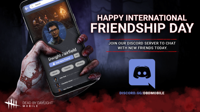 تويتر Dead By Daylight Mobile على تويتر Maybe The Real Perks Were The Friends We Made Along The Way Happy International Friendship Day From The Dbdmobile Team Join Our Discord Server