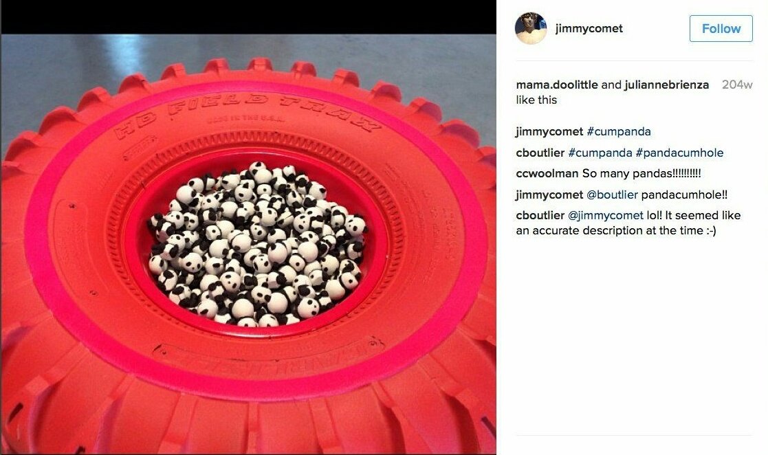 Empress7777777's tweet photo. @c_toujours_moi #JamesAlefantis aka #JimmyComet is obsessed with pandas.
#cumpanda?
#pandacumhole? https://t.co/Dkl7XuOEqp