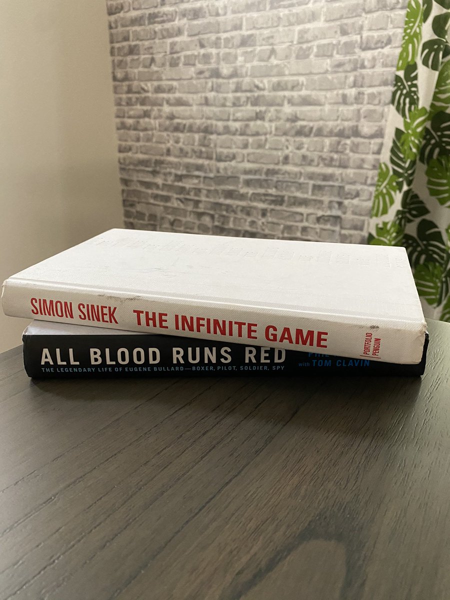 a_t_lepley's tweet image. Wrapped up Simon Sinek’s #theinfinitegame yesterday.  Looking forward to the next one... #allbloodrunsred