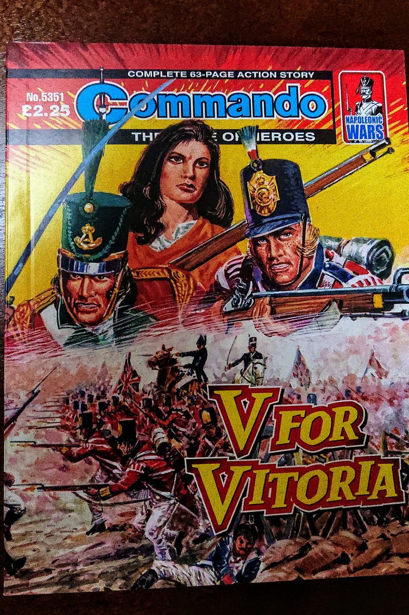 mcribbHistory's tweet photo. It's arrived! 📙
The smallest of all my recent purchases (yes, mostly books and swords).
V for Vittoria from @CommandoComic
A Napoleonic special. I'm really excited for this.
(if anyone can point me to "Forlorn Hope" the prequel I'd be much obliged)
#CommandoComic https://t.co/2wuniu0KNj
