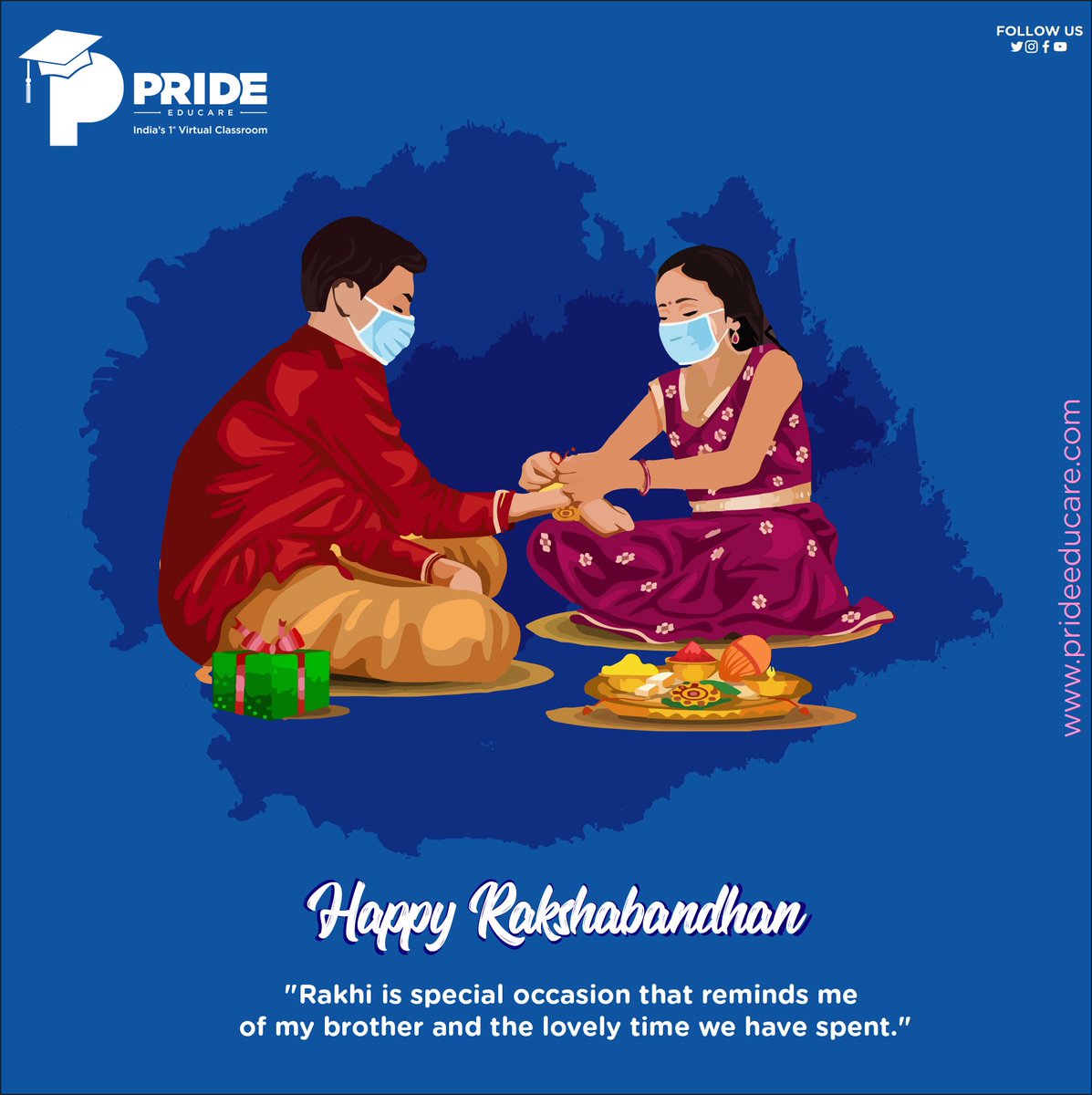 PrideEducare's tweet photo. God bless all Sisters & Brothers and Keep Them Protected.
Happy Raksha Bandhan 2020 ππ₯°
#PrideEducare #Educare #Pride #Computer #Mumbai #Happy #Raksha #Bandhan #HappyRakshaBandhan2020 #HappyRakshaBandhan https://t.co/8wBWhtzT2y