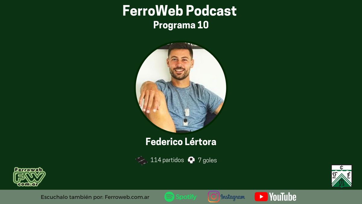 #Ferro🇳🇬 <a href="/fede_lertora/">Fede Lertora</a> recordó su debut, lo que significaba vestir la mítica 5 y más en esta charla. Una buena forma de pasar el domingo:
➡️ Youtube: bit.ly/2DvQ5zv
➡️ Spotify: spoti.fi/2CSGlQ5
➡️ Instagram: bit.ly/315MaBO