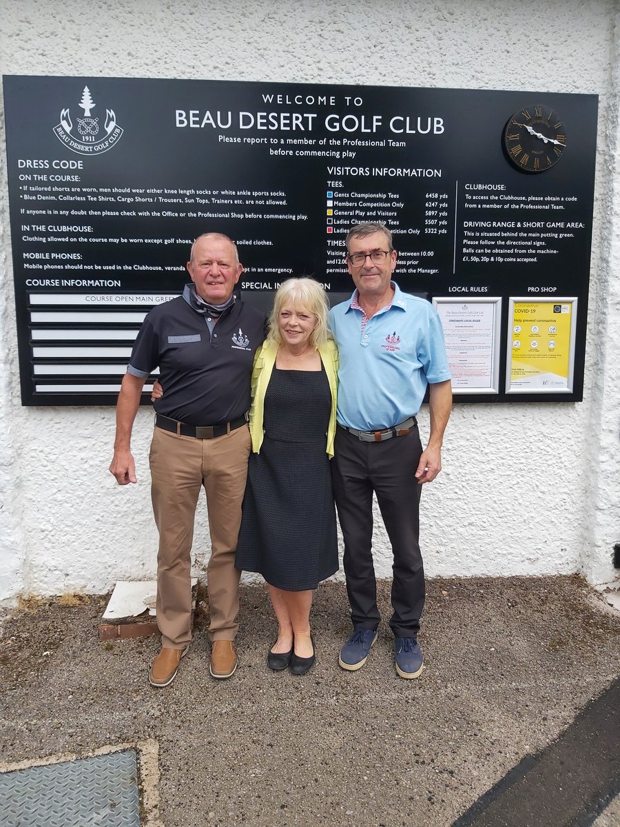 bazgolf66's tweet photo. Last day for Linda and Richard @BeauDesertGolf great to have worked with both of you for so long 👏
We all made a great team but alas no longer, good luck for your future adventures and assured of success from your loyal clients and friends ❤ https://t.co/yQUKfWYcJ1