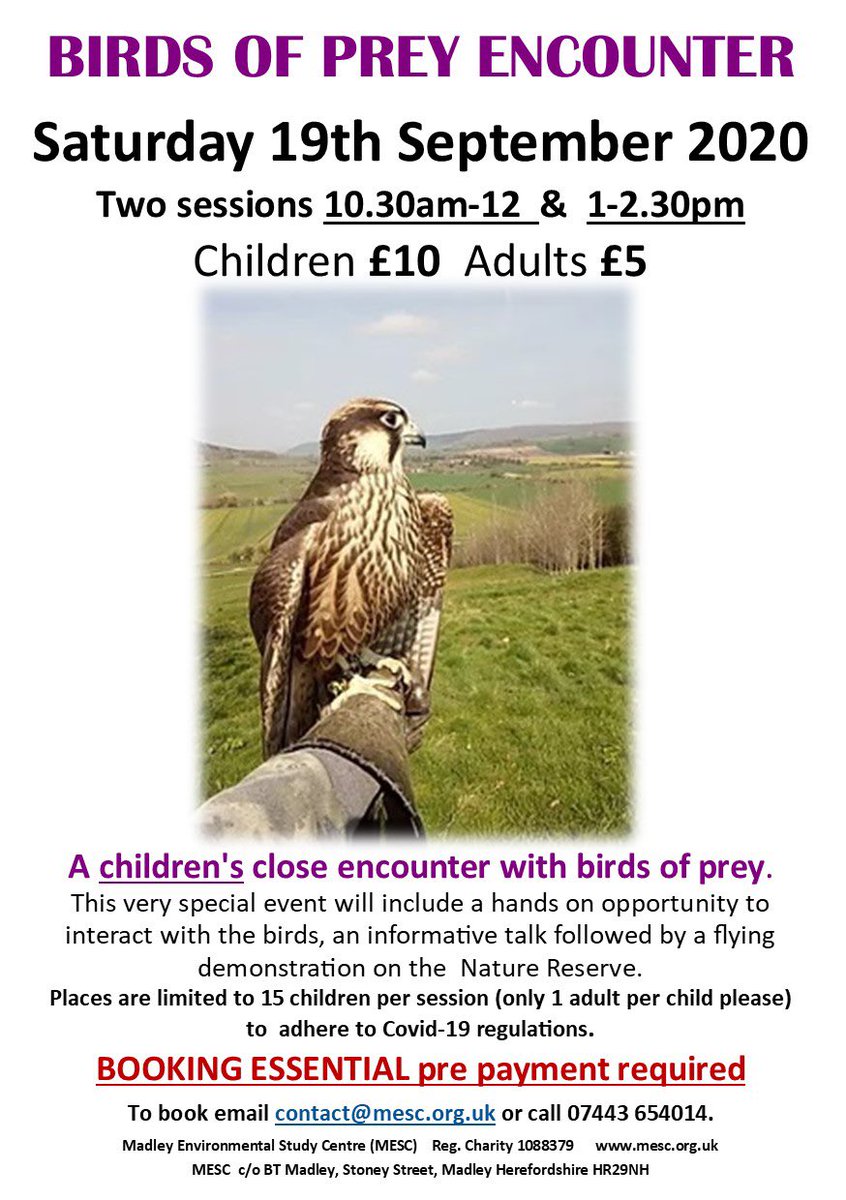 Experience a close encounter !!
Numbers limited so book early!