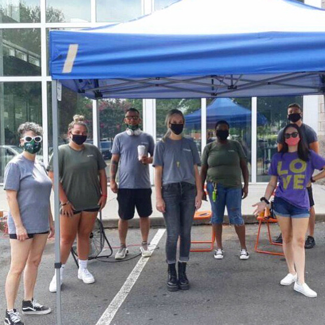 CrisisAssistMin's tweet photo. Even in a pandemic, #LOVEWeek2020 with @ElevationChurch has been one for the books! Thanks to the help of these stellar volunteers, we were able to assist so many neighbors in need through our #sociallydistanced curbside process. Thanks, Elevation! https://t.co/23VSfOEZ3m