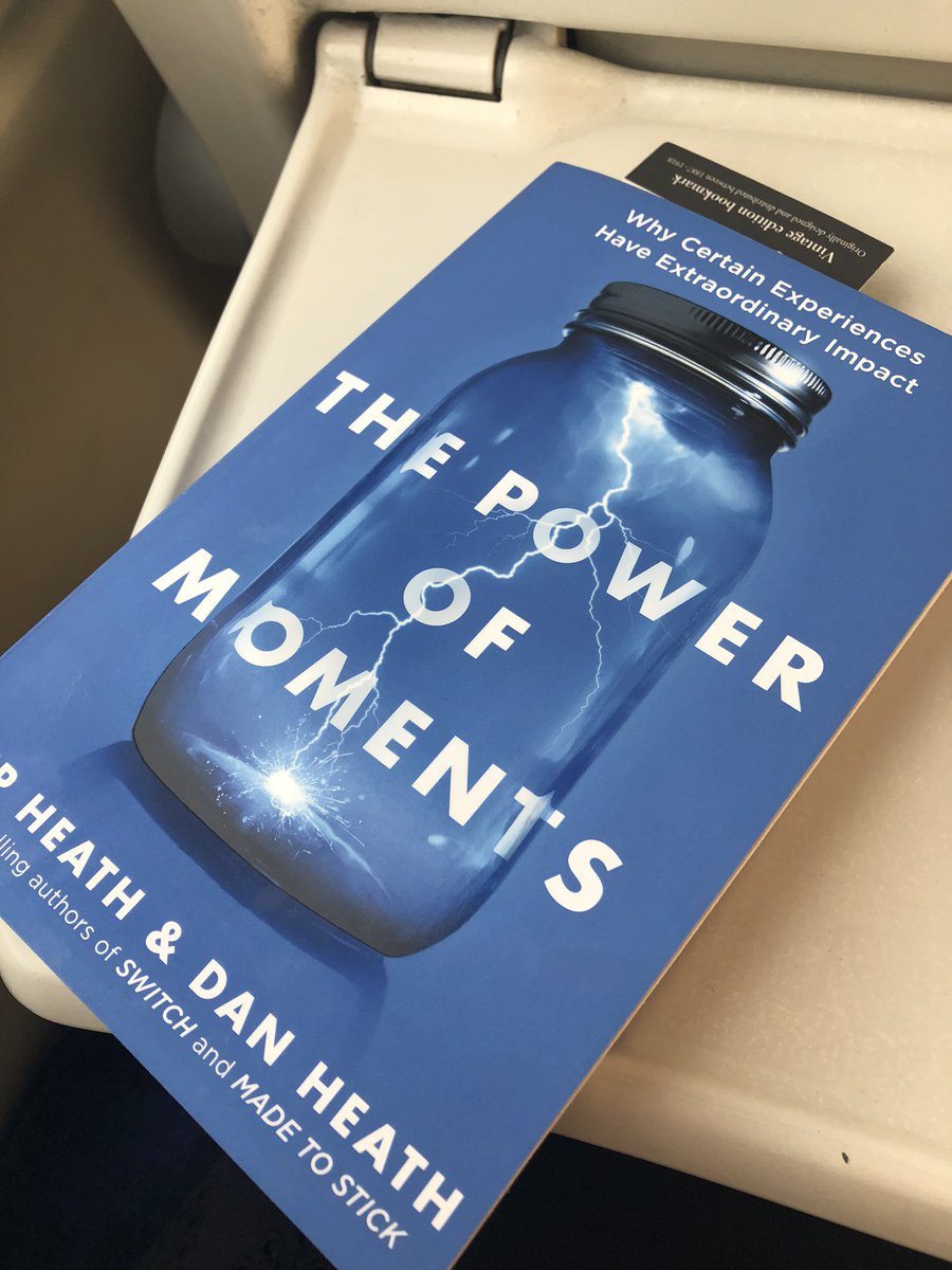 LaurenLRowe's tweet photo. Todayโs #trainread: The power of moments.
We reflect on our experiences as a series of moments, so imagine how powerful it could be for #employeeexperience if we use psychology to intentionally design them. So far, so very good... ๐ก https://t.co/kxWlewDavT