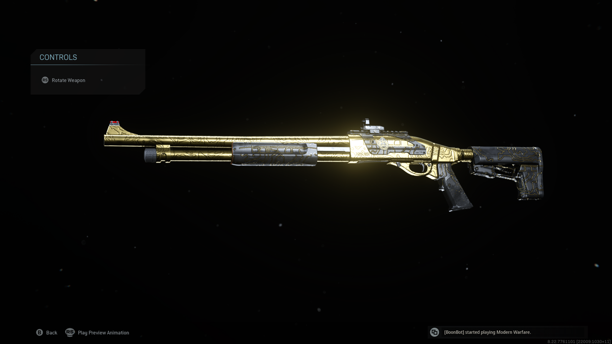 jackshenker's tweet photo. Eighth gold camo unlocked ✨ #ModernWarfare #Model680 #CallOfDuty https://t.co/jTvN965gcR
