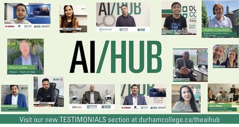 TheAIHub's tweet photo. We’re very grateful and #DCProud of these testimonials from industry partners, clients & friends about their experiences and projects with #TheAIHub.
Check out the Testimonial page on our website and share your experience with us.
https://t.co/hYE1LhEJOY
@durhamcollege https://t.co/YrSAzL3dp9