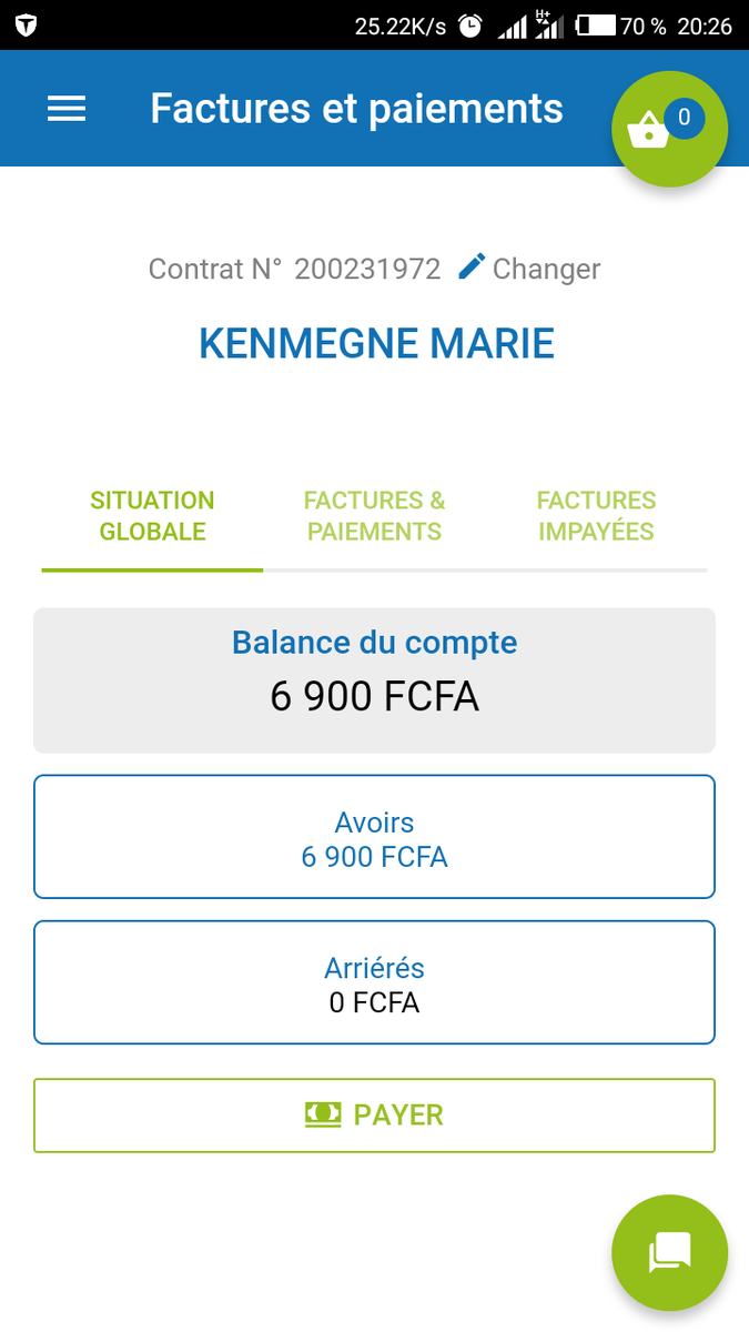 ValorienNoubiss's tweet photo. #Update ce L'#Update 
@EneoCameroon14 a résolu mon problème et reconnaît même nous devoir encore 6900frs. 
Je crois que c'est la requête introduite via le numéro WhatsApp qui a abouti. Merci #Eneo. Mais il faut arrêter avec ça 
#FinHeureuse https://t.co/r3slLPPBOt