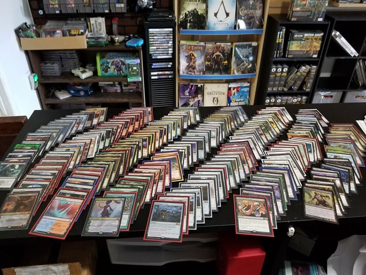 TheVaultGamingL's tweet photo. We got a recent trade in for Magic the Gathering. If you're looking to buy, sell, or trade let us know or come in store. 
We're always looking to help out players find what they need.
#tradein #magicthegathering #vaultgaminglounge #feltonde https://t.co/pLEEyPj6i1