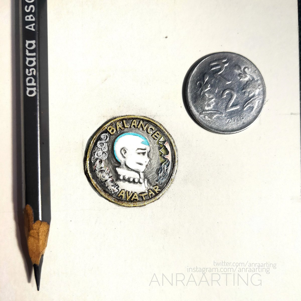 anjali_anra's tweet image. Tried making avatar themed coins for the first two days of #AnInchAugust hosted on ig. 
#AvatarTheLastAirbender #atlafanart #under1kgang #ArtistsofSEA #artistsontwitter