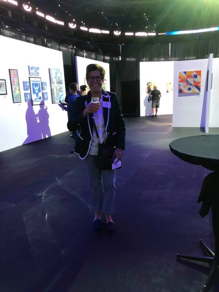 DianaDeAvilaArt's tweet photo. At the 8th Annual Celebration of the Arts with the Tampa Bay Lightning Foundation in the Fall of 2019. “A Modern Interpretation” made the exhibit. One of the proudest days of my life. The piece sits in the Executive suites at the Amelie Arena. #diansdeavila #sarasotaartist #NLAPW https://t.co/RFttrvMQV7