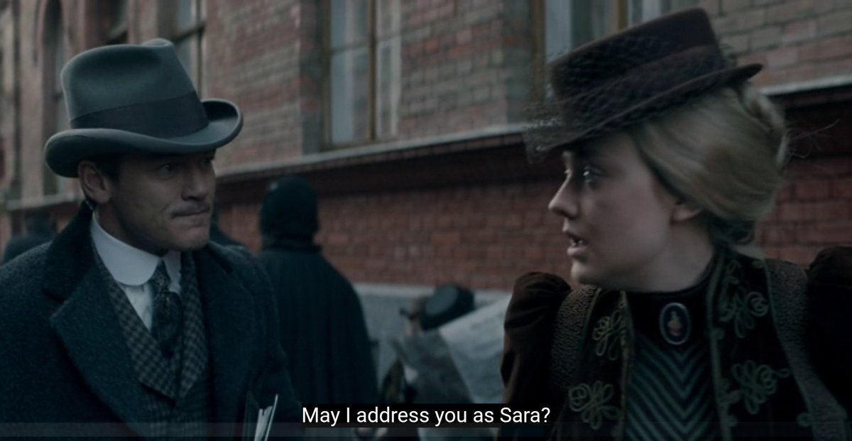 "I am MISS HOWARD, you will please accord me the respect that my position demands."//"may I address you as Sara?" #TheAlienist  