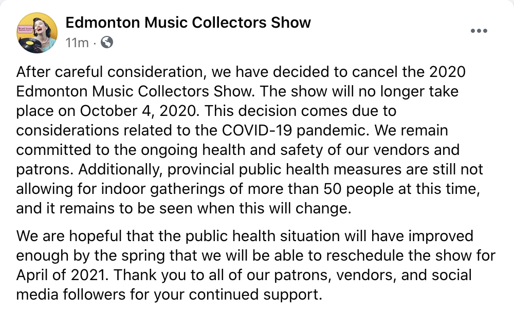 Our event for 2020 is cancelled. Keep an eye for the announcement of a new date in spring of 2021.