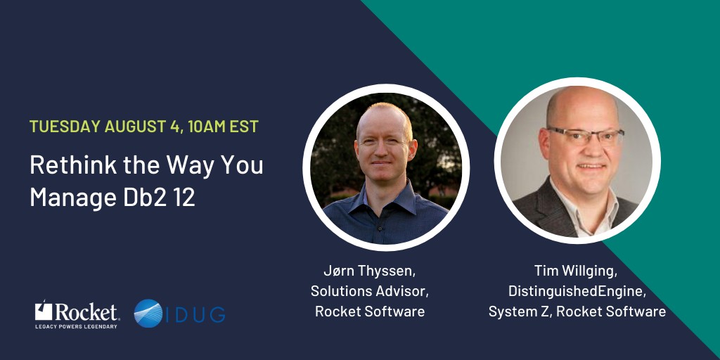 Rocket's tweet image. #IBMDb2 tools are a must-have for many businesses. Learn how to efficiently manage its complexities, utilize the new features, and simplify database management. Join us on Aug 4th at 10AM ET for some useful information. @IDUGDb2 #DevOps

Register today: bit.ly/3gba1Xc