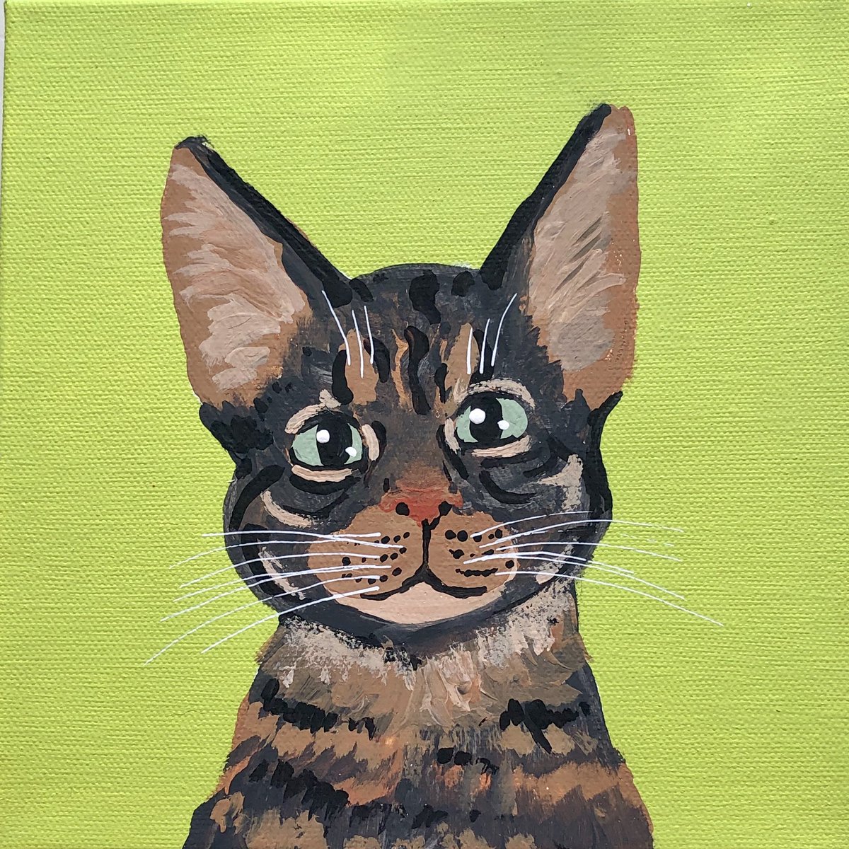 ikhquo's tweet photo. Finished up the portraits of my four cats! #artistsontwitter #artshare #petportrait https://t.co/3sYFPJIizb