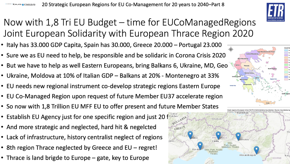 GunterFehlinger's tweet photo. @landnrw @ArminLaschet @JoachimStamp @ChancenNRW @kmitsotakis @Avdullah @besnik_tahiri @ediramaal @CakajGent @NATO @jensstoltenberg @USAmbPyatt ETR calls @ElisaFerreiraEC to establish #EUCoManagedRegion in #EuropeanThrace https://t.co/BS7m18fQIY