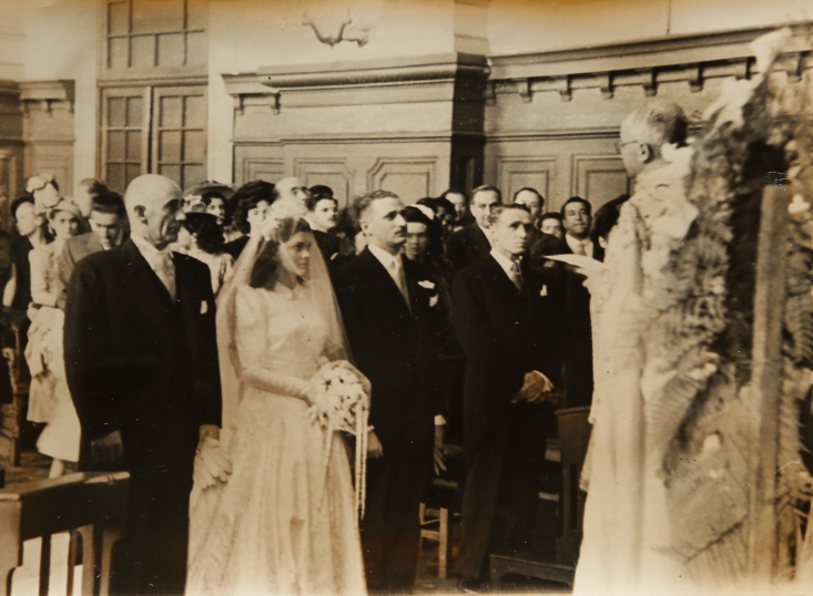 "Siempre me trataba con mucha ternura," she said to me. She says that at one point during the ceremony, she turned to look at him, smiling. And he caught her eye and said, under his breath, STOP IT. TONTA.