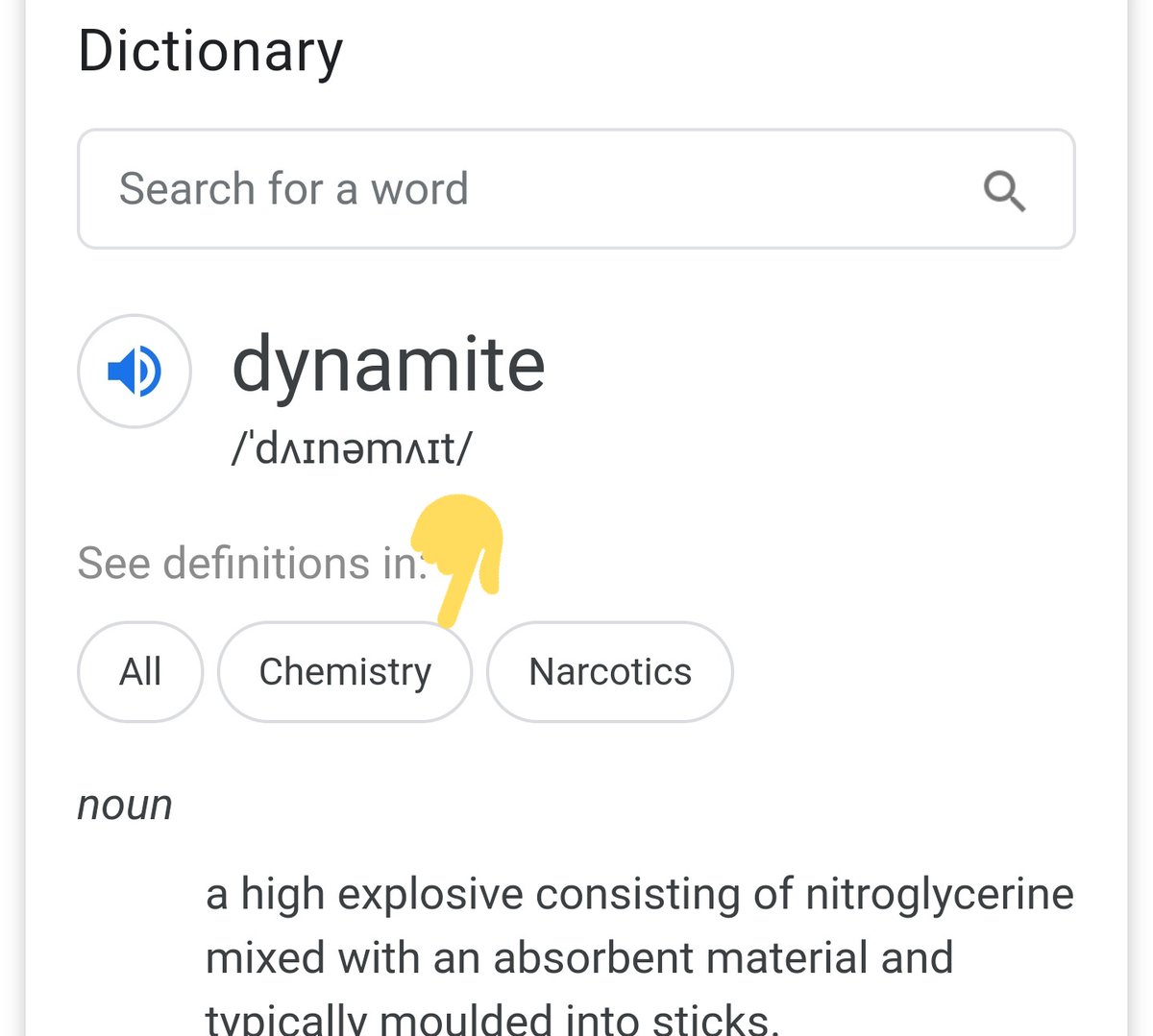 I said before "Call it chemistry", and dynamite is related to chemistry.Ks are saying that chemist who discovered Dynamite did it by Serendipity (unexpected discovery).Isn't serendipity related to the meeting with the Anima?! Unexpected meeting?! https://twitter.com/minimoniT_T/status/1289952526385602560