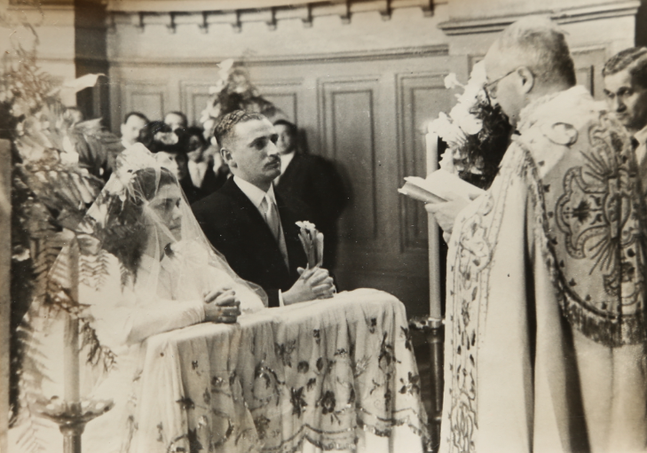 It was a well-photographed wedding. I've gone through these photos, frame by frame, wondering when it was.