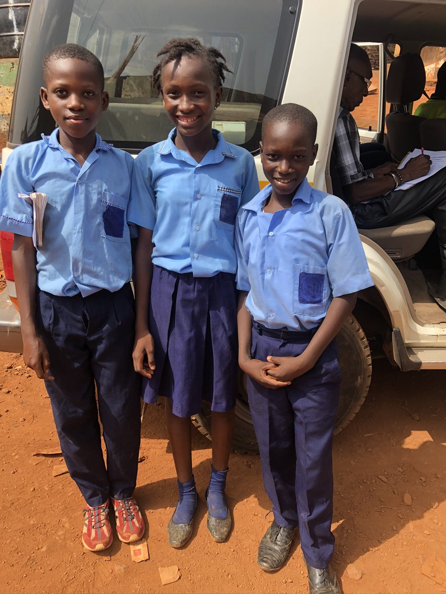 WharfKids's tweet photo. Wishing Samuel T, Memunata K and many others every success in their National Primary School Exams tomorrow! Delighted to see #SierraLeone managing to run these despite the COVID-19 measures. #AfterEbola #Freetown @HazlegrovePrep https://t.co/zwWnL72qPC