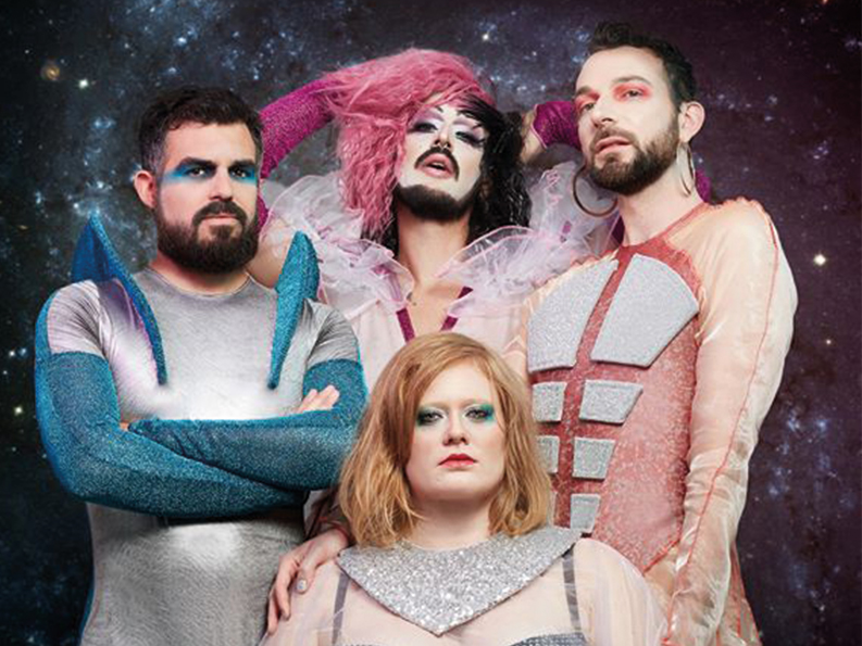 Look at that crew 👀 #ThrowbackThursday 
💫✨🪐 <a href="/Lokistarfish/">Spartacus</a> @JeanRemiA @gang_bambi @BragiPufferfish &amp; yours truly 
#ElectronicMusic #GangBambi #LGBTQIA