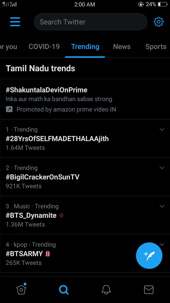 EarnestJeff23's tweet photo. Trending even at 2 o clock 😍🔥

#28YrsOfSELFMADETHALAAjith
#Valimai https://t.co/OMiCsqqBWw