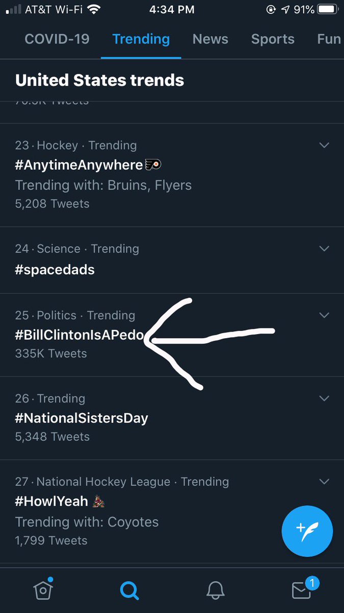 BeanoAm's tweet photo. Trending at #7 with 34k tweets

Vs.

Trending at #25 with 335k tweet

You can not make this up 😂😂 censorship at its finest, bravo twitter 👏🏼 #BillClintonIsAPedo https://t.co/sy7AdAQNBn