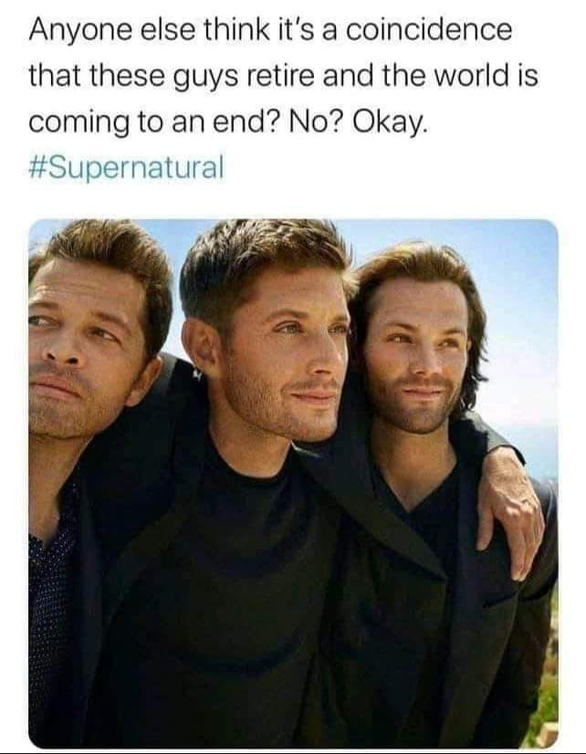 melmo1000's tweet photo. Ha! @mishacollins, @JensenAckles, @jarpad, @bodyguard4JandJ https://t.co/zcHM27WINu