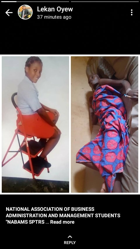 Valintos1's tweet photo. #sos, kindly help by retweet. She is in critical situation. Admitted at a medical centre Isawo for over 2weeks now #convid19 #BBNaija #GB WhatsApp #ContigoCHV #katrina #delemomodu #bbnaijialockdown #BigBrotherNaijaLockdown2020 #mufc #DONJAZZY #lasuthikeja #Trending https://t.co/1MzcSFBHX9
