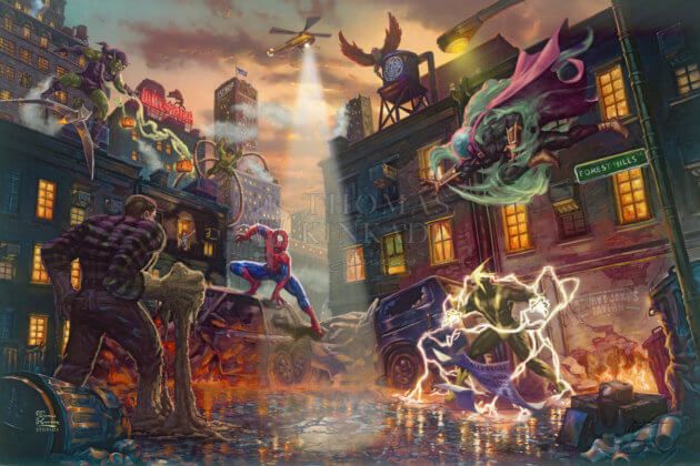 InsideTheMagic's tweet photo. Enter for a chance to win @ThomasKinkadeCo brand new #Marvel Collection painting 'Spider-Man vs. the Sinister Six'! #GiveawayAlert #sweeptstakes  #SpiderMan #TomHolland #MCU

https://t.co/TUWOuHsvVV https://t.co/z3gMxMwCgx