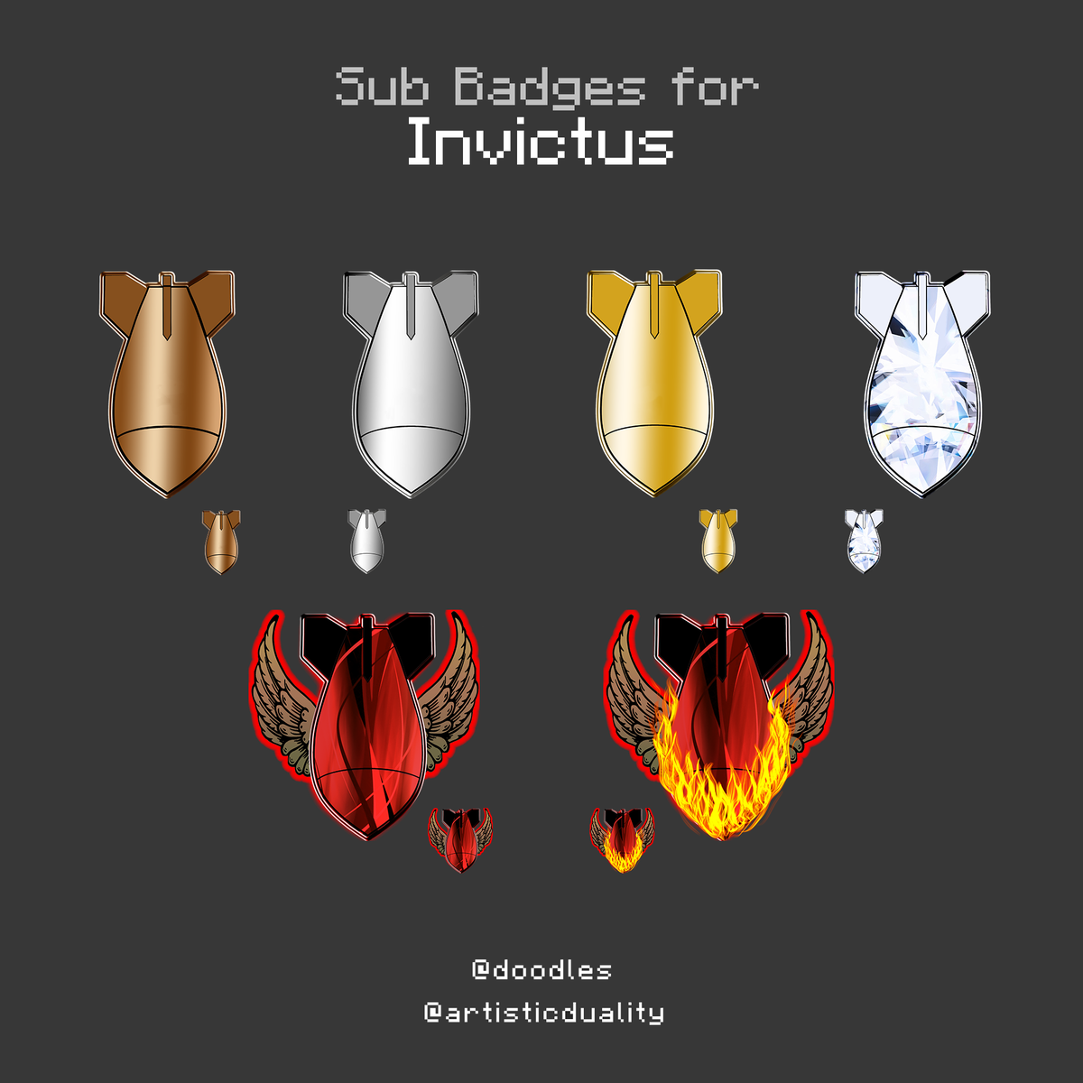 MsMynx's tweet photo. Nuke Sub Badges for @Invictusidk 

HD - https://t.co/qsctaKng3N https://t.co/ePydTtZL8f