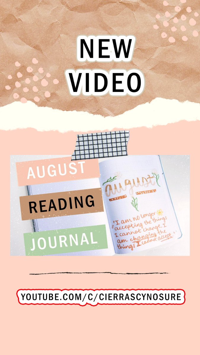 cierrasreads's tweet photo. New video! August Reading Journal + Some Updates ✨

🎬 WATCH 🎬
https://t.co/6ZWJO87mcx
@bookbloggershub @BibliophileRT #booktube #booktuber #augustbulletjournal https://t.co/dNwvnEdzLW
