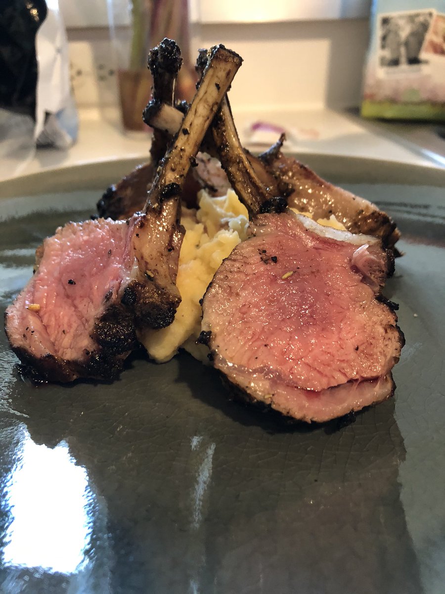 KelsieRedburn's tweet photo. @GordonRamsay what do you think of my boyfriends first time cooking (and cutting) lamb? #QuarantineLife https://t.co/o4FCBaMgqM