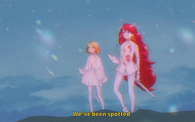houseki no kuni but it's an old anime you watched as a kid 