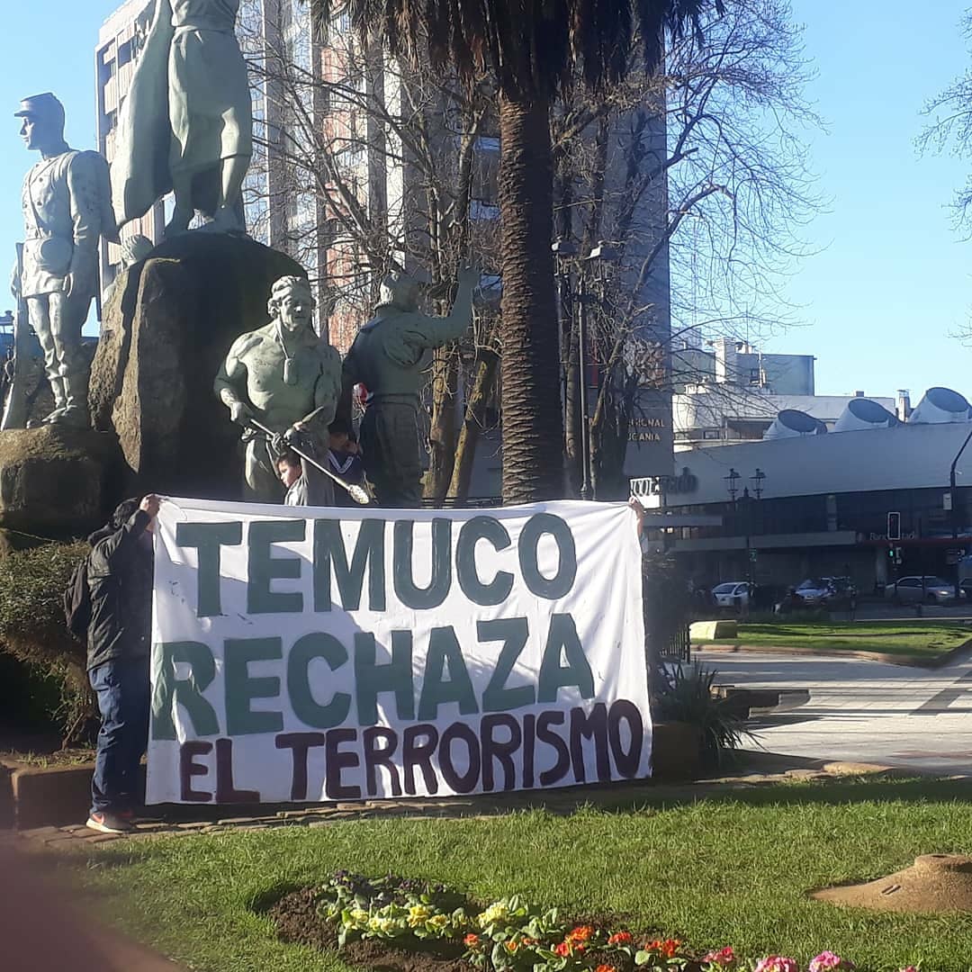 aprachile's tweet photo. 🔵💪🇨🇱Temuco Rechaza el Terrorismo https://t.co/aw5cua3CUY
