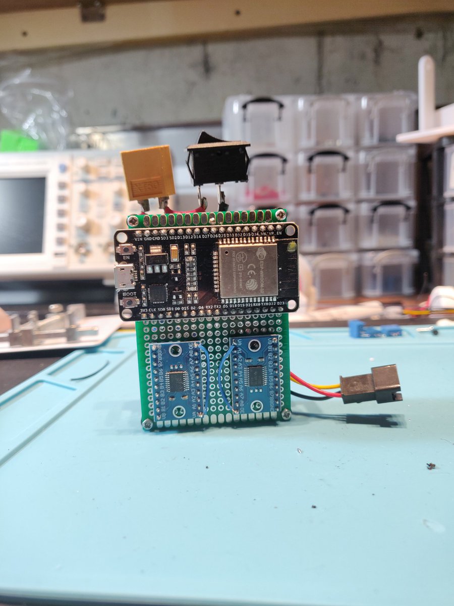 QuantumXERO's tweet photo. 1 output of the Aurora prototype is wired up. Time for testing!

#esp32 #ws2812b #Engineering #electronics #soldering #leds https://t.co/mH4ssgea65