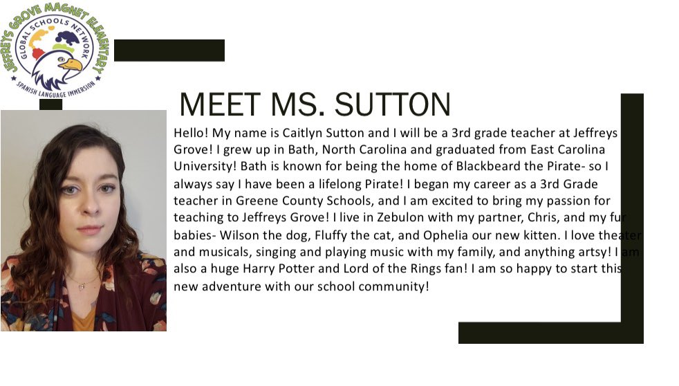 Jeffreys Grove Elem (@jeffreysgrovees) on Twitter photo Thrilled to welcome another new teacher to our 3rd grade team! Welcome to “the Grove”! <a href="/WCPSS/">Wake County Public School System</a> <a href="/jgmespta/">Jeffreys Grove PTA</a> <a href="/NorthernAreaWC/">Northern Area WCPSS</a> Thrilled to welcome another new teacher to our 3rd grade team! Welcome to “the Grove”! <a href="/WCPSS/">Wake County Public School System</a> <a href="/jgmespta/">Jeffreys Grove PTA</a> <a href="/NorthernAreaWC/">Northern Area WCPSS</a>