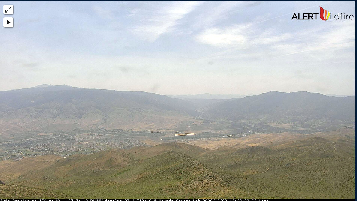 KOLOTimko's tweet image. Smoke in the skies of western Nevada likely coming from the #StumpFire and maybe from the #RedSalmonComplex fire.
bit.ly/2BR7ouy