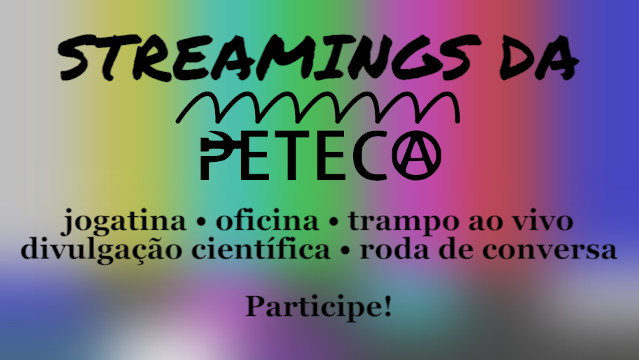 PetecaNacional's tweet photo. Hoje nos #StreamingsDaPeteca a @oiCabie vai puxar uma roda de conversa sobre uberização do trabalho, jogos digitais, self-made man, one man army, crunch time e outros mitos e tendências neoliberais que nos devoram. Vai ser às 20h, link no fio daqui a pouco. ⬇️ https://t.co/JACRVHB8Xr