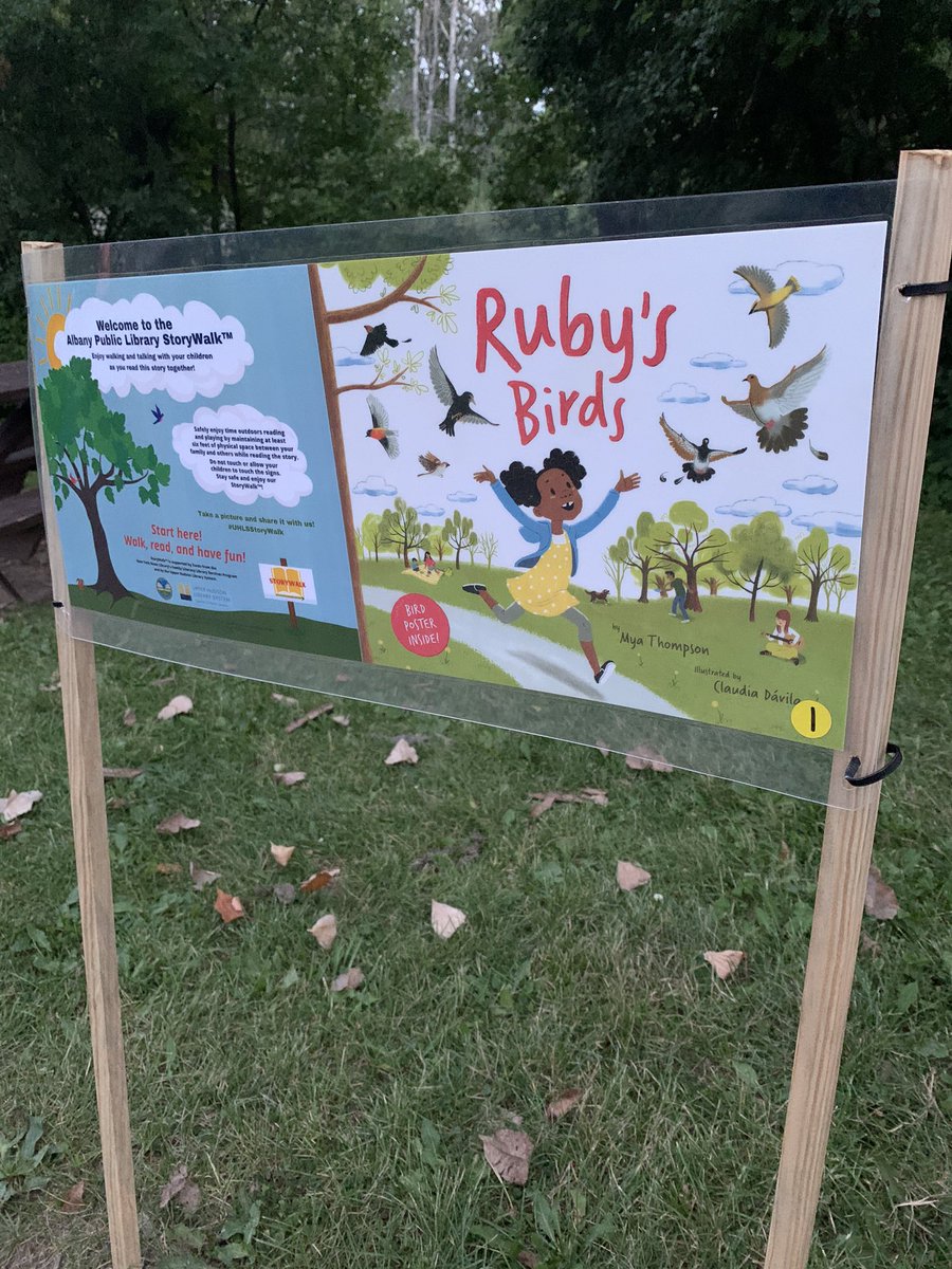BuckinghamPond's tweet photo. Thanks to @AlbanyNYLibrary for the great StoryWalk!    📚 + 🦆 = 💗 https://t.co/mGopjvPRlj