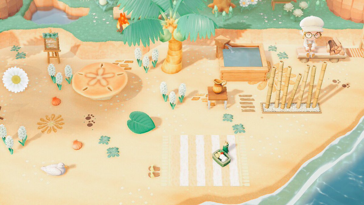 レシピ置き場になっていた浜辺を片付けて飾り付けしました🌟
アデレードちゃんがモデルになってくれたよ(∩ˊ꒳​ˋ∩)･*

初めてタイマー置いてみたけど可愛いなぁぁ
これから色んなとこに置いちゃいそう🙈♡

夢見は明日更新します🌼

#あつまれどうぶつの森 #どうぶつの森 #acnh #AnimalCrossing