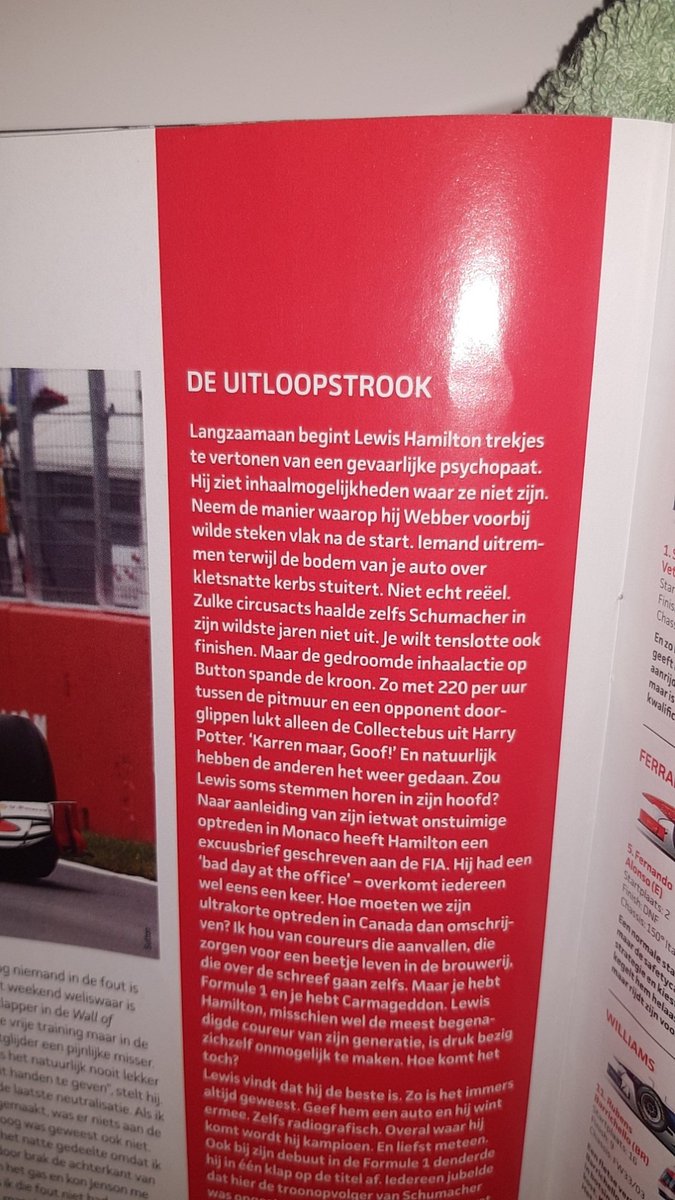 9 jaar geleden (na Canada '11) schreef @koenvergeerF1 dit in een column over #Hamilton. Als je ziet waar hij nu staat, als een van de grootste - zo niet de grootste coureur aller tijden...dat had niemand kunnen bedenken. Le-gen-da-risch. #F1 https://t.co/QLueCgdL3C