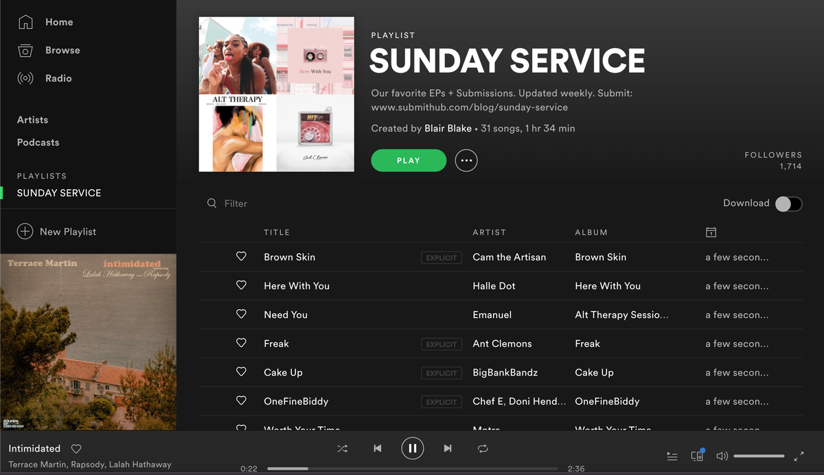 🚨UPDATED🚨

ENJOY #NEWMUSIC FROM:
<a href="/sarobali/">Sarob🌹</a>
<a href="/yelle/">YELLE Ⓨ</a>
<a href="/GambleDawson/">Dawson Gamble</a>
<a href="/camtheartisan/">Artisan</a>
<a href="/sarobali/">Sarob🌹</a>
<a href="/itstristanwells/">trim the odd one out</a>
@somegirlnmdanna
<a href="/TamaraBubble/">Tamara Bubble</a>
<a href="/halledotmusic/">Halle Dot</a> 
<a href="/MNTRA_/">neil coleman</a>
 @sicologyy
<a href="/harryjayrob/">Harry Jay Robinson</a>
<a href="/redecaymusic/">redecay</a>
<a href="/HeyBrightside/">ｂｒｉｇｈｔｓｉｄｅ</a> +MORE

#NP spoti.fi/2GiBCnc