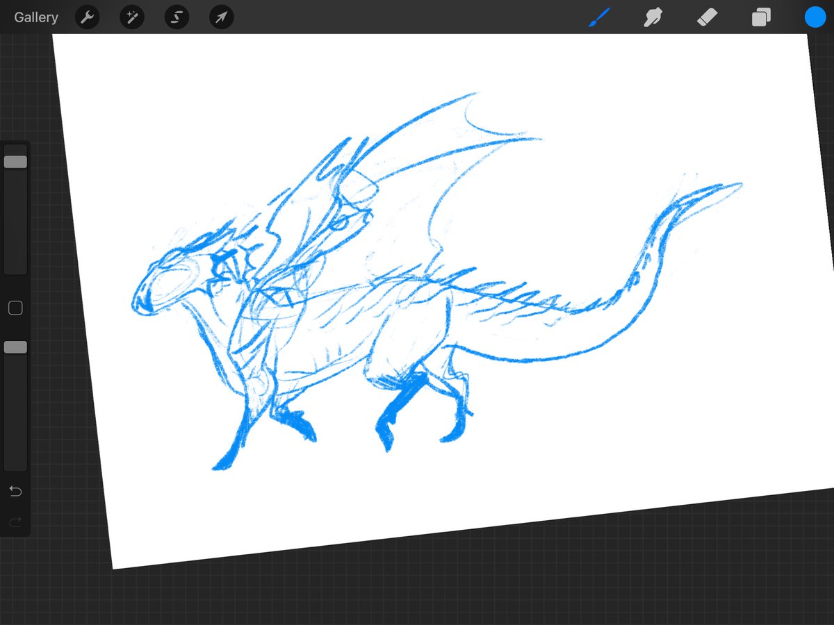 WrenBowerArt's tweet photo. Here is a #wip of 2 critters called Whers for a #dragonrider role play forum! They are land-dwelling, nocturnal cousins of #dragons. The two here are the mining and wild variants. #sketch #workinprogress #rp #rpforum https://t.co/p5uEWZd8zB