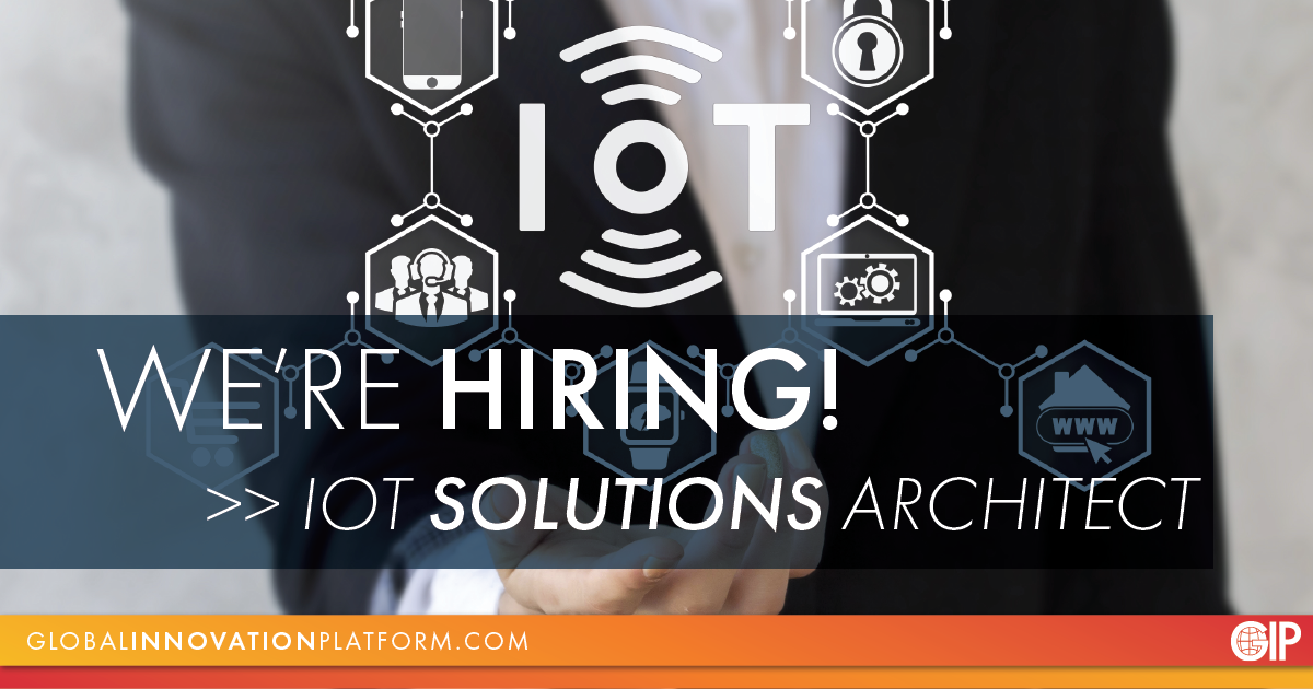 We're looking for an IoT Solutions Architect to join our team! You'll be designing and engineering IoT solutions within multiple sectors of GIP, including integration with database systems and the iEcoNet Platform. Interested? Learn more >> globalinnovationplatform.com/careers