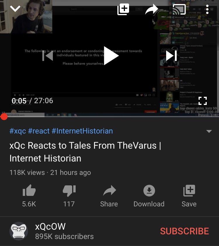 Barely Sociable Looks Like He S Made At Least 400 Just To Sit And Watch The Video With Chat Like I Said Just Get Permission