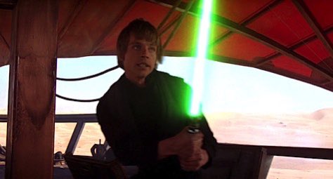 Number 5: Luke Skywalker fights on Tattoine. This fight is amazing for me. Seeing for the first time that AMAZING green lightsaber is one of the best feelings I have when watching this movie. It’s a great action scene, and it shows how badass Luke is.